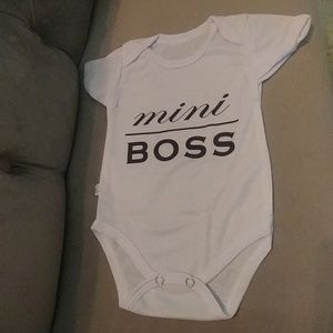 "Mini Boss" onesie